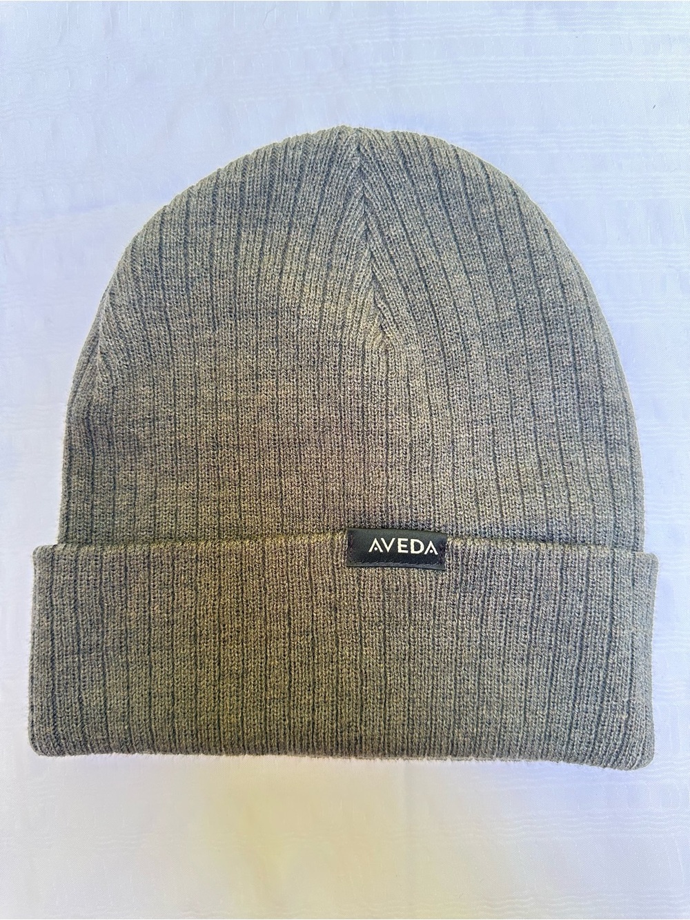 Aveda Unisex Gray Knit Beanie